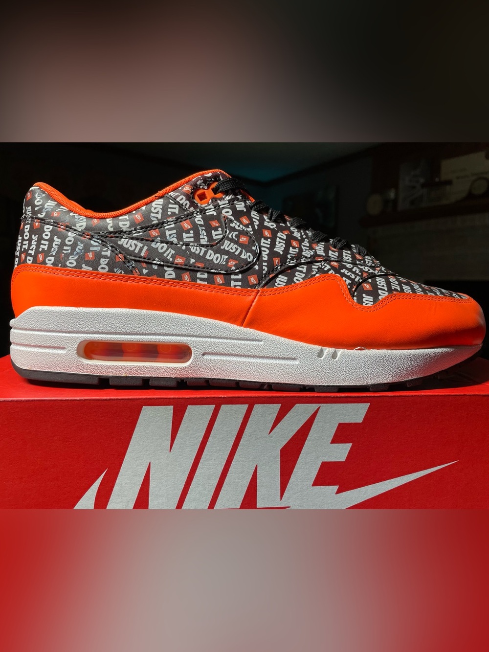 Nike Air Max 1 “Just Do It” Pack Black Orange 11.5M